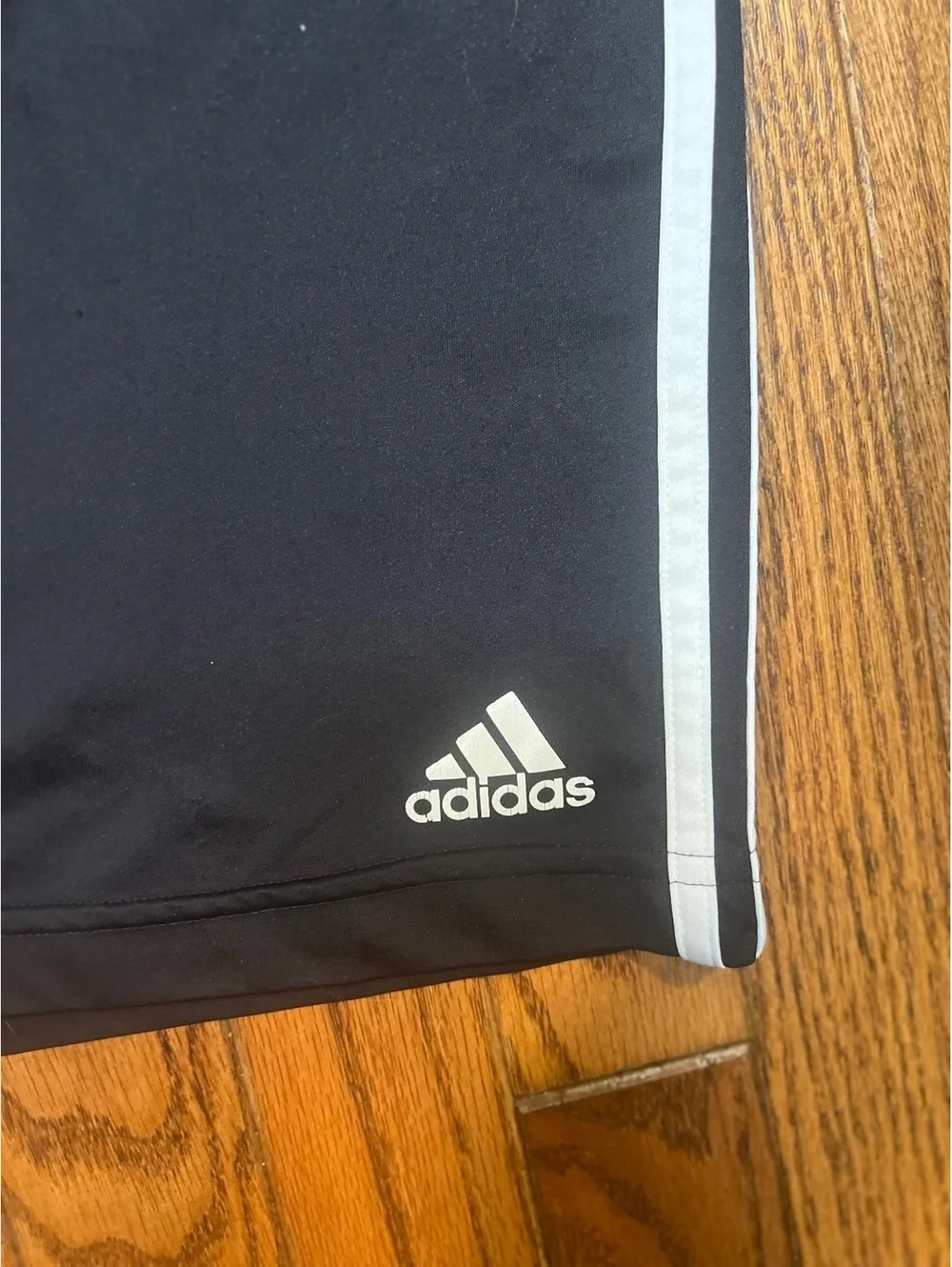 Adidas Black Athletic Shorts with FBU Logo, Size M